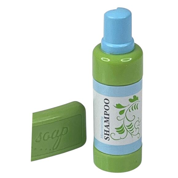 American Girl Bubble Bath SHAMPOO & SOAP Bar Doll Bathroom Accessories Set NIP - Picture 5 of 9